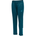 hummel Spodnie sportowe hmlCORE XK Poly Pants (Materiał poliestrowy, z kieszeniami na zamek błyskawiczny) Długie koralowo-niebieskie Dzieci