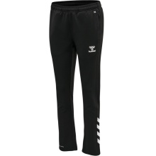 hummel Spodnie sportowe hmlCORE XK Poly Pants (materiał poliestrowy, z kieszeniami na zamek błyskawiczny) długie czarne damskie