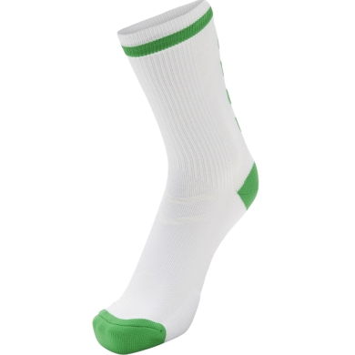 hummel Skarpetki sportowe Elite Indoor Low białe/zielone - 1 para