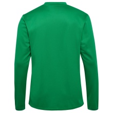 hummel Sportowa koszulka z długim rękawem hmlESSENTIAL Sweatshirt (materiał Interlock) zielona Męska