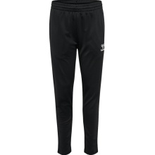 hummel Spodnie treningowe hmlESSENTIAL Pant (materiał Interlock) długie czarne dziecięce