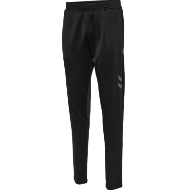 hummel Spodnie treningowe hmlQ4 Poly Pant (materiał interlock) długie czarne męskie