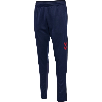 hummel Spodnie treningowe hmlQ4 Poly Pant (materiał Interlock) długie granatowe męskie