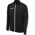 hummel Sportowa kurtka treningowa hmlAUTHENTIC Poly Zip (dzianina poliestrowa, z kieszeniami na zamek błyskawiczny) czarna Męska