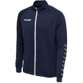 hummel Sportowa kurtka treningowa hmlAUTHENTIC Poly Zip (dzianina poliestrowa, z kieszeniami na zamek błyskawiczny) granatowa męska