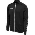 hummel Sportowa kurtka treningowa hmlAUTHENTIC Poly Zip (dzianina poliestrowa, z kieszeniami na zamek błyskawiczny) czarna dziecięca