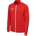 hummel Sportowa kurtka treningowa hmlAUTHENTIC Poly Zip (dzianina poliestrowa, z kieszeniami na zamek błyskawiczny) czerwona dziecięca