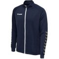 hummel Sportowa kurtka treningowa hmlAUTHENTIC Poly Zip (dzianina poliestrowa, z kieszeniami na zamek błyskawiczny) granatowa dziecięca