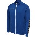 hummel Sportowa kurtka treningowa hmlAUTHENTIC Poly Zip (dzianina poliestrowa, z kieszeniami na zamek błyskawiczny) granatowa dziecięca