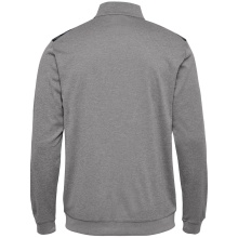 hummel Sportowa kurtka treningowa hmlAUTHENTIC PL Full-Zip (100% poliester) szara męska