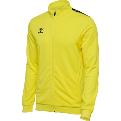 hummel Sportowa kurtka treningowa hmlAUTHENTIC PL Full-Zip (100% poliester) żółta męska