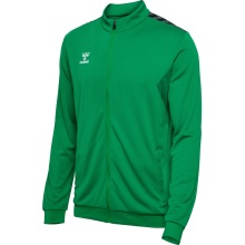 hummel Sportowa kurtka treningowa hmlAUTHENTIC PL Full-Zip (100% poliester) zielona męska