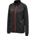 hummel Sportowa kurtka treningowa hmlAUTHENTIC Poly Zip (dzianina poliestrowa, z kieszeniami na zamek błyskawiczny) szary asfaltowy Damska