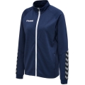 hummel Sportowa kurtka treningowa hmlAUTHENTIC Poly Zip (dzianina poliestrowa, z kieszeniami na zamek błyskawiczny) granatowa Damska