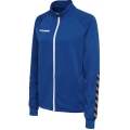 hummel Sportowa kurtka treningowa hmlAUTHENTIC Poly Zip (dzianina poliestrowa, z kieszeniami na zamek błyskawiczny) granatowa Damska