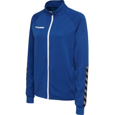 hummel Sportowa kurtka treningowa hmlAUTHENTIC Poly Zip (dzianina poliestrowa, z kieszeniami na zamek błyskawiczny) granatowa Damska