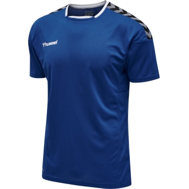 hummel Koszulka sportowa hmlAUTHENTIC Poly Jersey (lekki materiał jersey) Krótki rękaw granatowy Mężczyźni