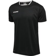 hummel T-shirt sportowe hmlAUTHENTIC Poly Jersey (lekki materiał jersey) Krótki rękaw czarny/biały Dzieci