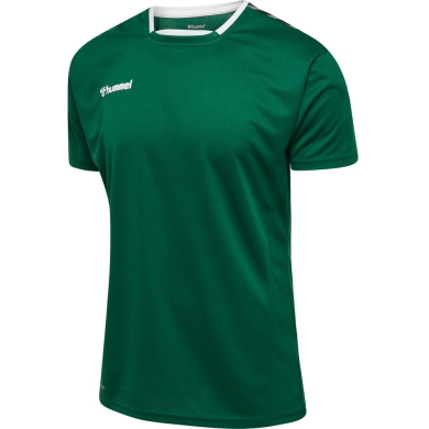 hummel Koszulka sportowa hmlAUTHENTIC Poly Jersey (lekki materiał jersey) Krótki rękaw ciemnozielony Dzieci