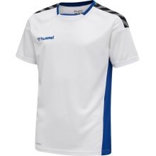 hummel Koszulka sportowa hmlAUTHENTIC Poly Jersey (lekki materiał jersey) Krótki rękaw biało/niebieski Dzieci