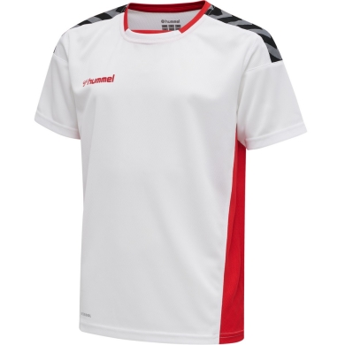 hummel Koszulka sportowa hmlAUTHENTIC Poly Jersey (lekki materiał jersey) Krótki rękaw biało/czerwony Dzieci