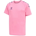 hummel T-shirt sportowe hmlCORE XK Core Poly (materiał Interlock) Krótki rękaw różowy Dzieci