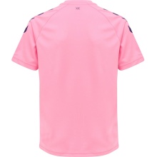 hummel T-shirt sportowe hmlCORE XK Core Poly (materiał Interlock) Krótki rękaw różowy Dzieci