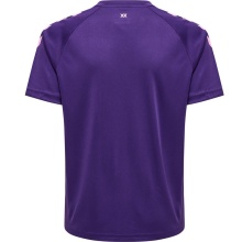 hummel T-shirt sportowy hmlCORE XK Core Poly (materiał Interlock) Krótki rękaw fioletowy Dzieci