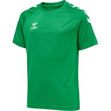 hummel T-shirt sportowe hmlCORE XK Core Poly (materiał interlock) krótki rękaw zielony dziecięcy