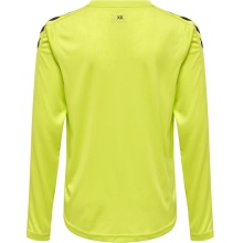 hummel Sportowa koszulka z długim rękawem hmlCORE XK Poly Jersey (materiał Interlock) limonkowy dziecięcy