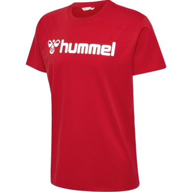 hummel Sport/Czas wolny T-shirt hmlGO 2.0 Logo (Bawełna organiczna) Krótki rękaw czerwony Mężczyźni