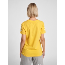 hummel Sport/Freizeit-Shirt hmlGO Cotton (Bawełna) Krótki rękaw neonowy żółty Damski