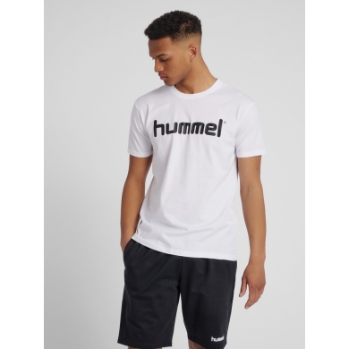 hummel Sport/Czas wolny T-shirt hmlGO Cotton Big Logo (Bawełna) Krótki rękaw biały Mężczyźni