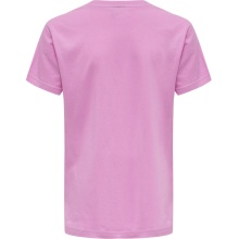 hummel Sport/Czas wolny T-shirt hmlGO Cotton Big Logo (Bawełna) Krótki rękaw orchidpink Dzieci