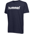 hummel Sport/Czas wolny T-shirt hmlGO Cotton Big Logo (Bawełna) Krótki rękaw granatowy Dzieci