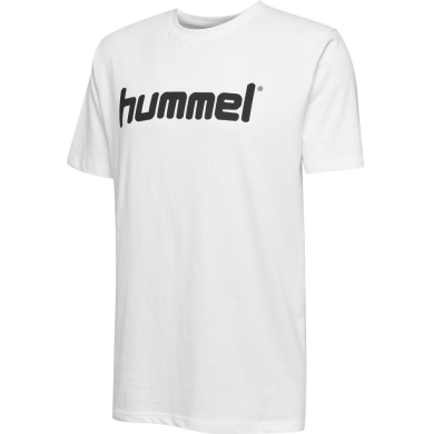 hummel Sport/Freizeit-Tshirt hmlGO Cotton Big Logo (Bawełna) Krótki rękaw biały Dzieci