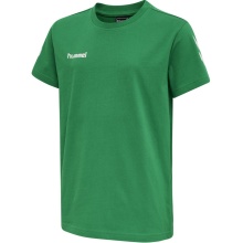 hummel Sport/Freizeit-Tshirt hmlGO Cotton (Bawełna) Krótki rękaw zielony Dzieci