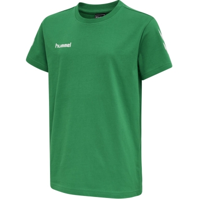 hummel Sport/Freizeit-Tshirt hmlGO Cotton (Bawełna) Krótki rękaw zielony Dzieci