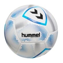 hummel Piłka nożna hmlAEROFLY Training Pro (Rozmiar 5) biało-niebiesko-srebrna - 1 piłka