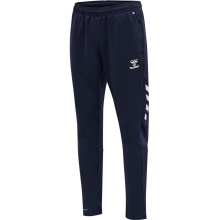 hummel Spodnie sportowe hmlCORE XK Training Poly Pants (Materiał poliestrowy) Długie granatowe Mężczyźni