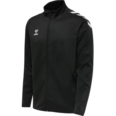 hummel Sportowa kurtka treningowa hmlCORE XK Poly Zip Sweat (materiał poliestrowy, zamek błyskawiczny z przodu) czarny mężczyźni