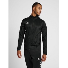 hummel Sportowa kurtka treningowa hmlCORE XK Poly Zip Sweat (materiał poliestrowy, zamek błyskawiczny z przodu) czarny mężczyźni