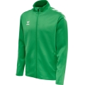 hummel Sportowa kurtka treningowa hmlCORE XK Poly Zip Sweat (materiał poliestrowy, zamek błyskawiczny z przodu) zielona Mężczyźni