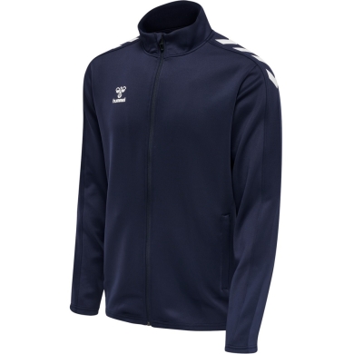 hummel Sportowa kurtka treningowa hmlCORE XK Poly Zip Sweat (materiał poliestrowy, zamek błyskawiczny z przodu) granatowy mężczyźni