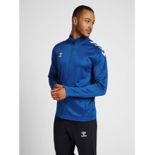 hummel Sportowa kurtka treningowa hmlCORE XK Poly Zip Sweat (materiał poliestrowy, zamek błyskawiczny z przodu) granatowy mężczyźni