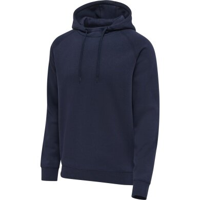 hummel Bluza z kapturem Basic hmlRED Classic Hoodie (Bawełna) granatowy Mężczyźni