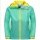 Jack Wolfskin Kurtka przeciwdeszczowa Rainy (wiatr- i wodoodporna) teal/miętowy Młodzież