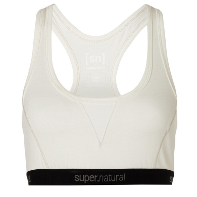 super natural bielizna funkcyjna Sport-Bra Tundra 220 Semplice (komfort noszenia) biały damski