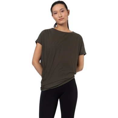 super natural Sport-/Freizeitshirt Yoga Loose Tee Dąb brązowo-zielony Damskie