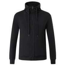 super natural Bluza z kapturem Everyday Hoodie (Mieszanka Merino) czarna Mężczyźni